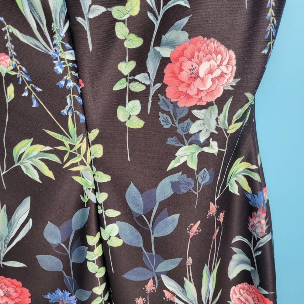 Tommy Hilfiger Floral Sheath Dress Womens 12 Botanical Scuba Sleeveless workwear - Picture 6 of 9